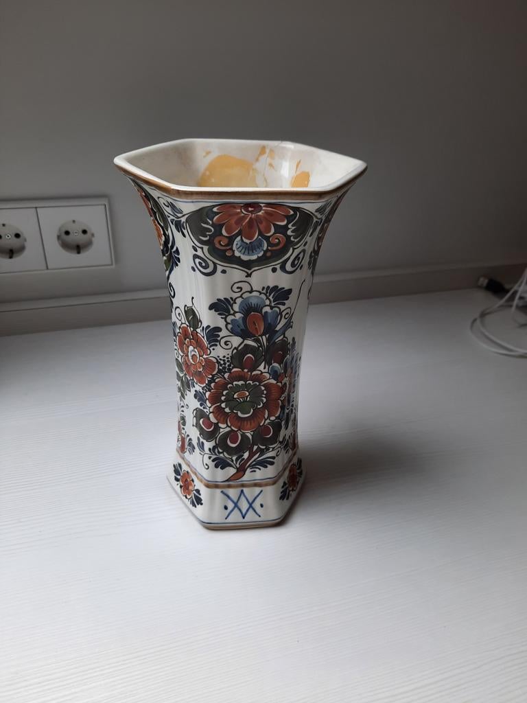 Delfts Polychroom Handwerk Vaas, Ophalen