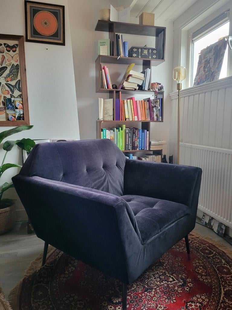 Dutchbone Kate Fauteuil kleur Zwart, Ophalen of Verzenden