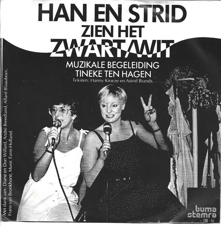 Han en Strid - Zien het Zwart/wit uit 1983, Gebruikt, 7 inch, Single, Ophalen of Verzenden