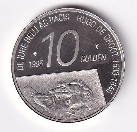 10 Gulden 1995 Prachtig, Postzegels en Munten, Munten | Nederland, Verzenden, Koningin Beatrix, Zilver, Losse munt