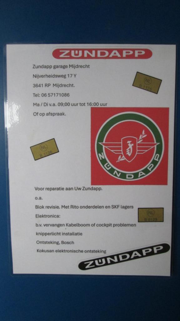 Zundapp garage Mijdrecht, Fietsen en Brommers, Brommeronderdelen | Zundapp, Ophalen, Blok