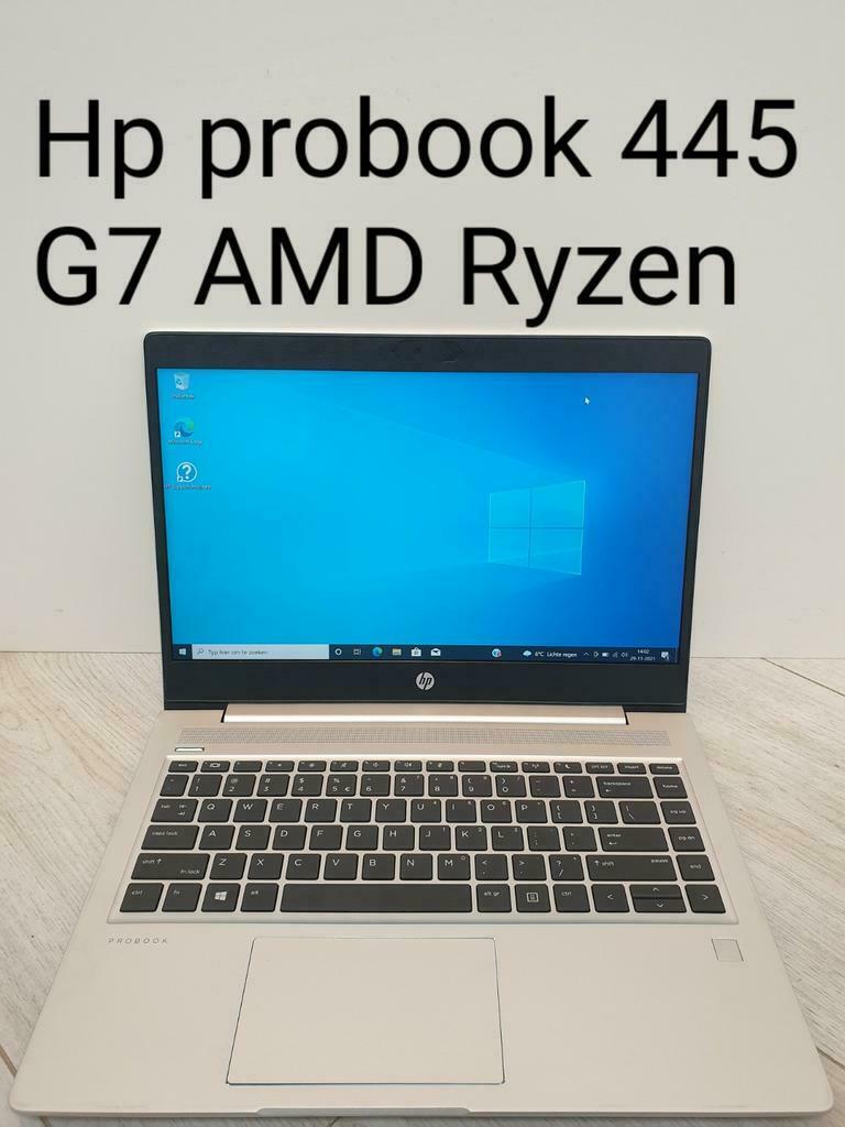 Goede staat: Hp Probook 445 G7 AMD Ryzen 3 4300U 16gb ram, Met videokaart, 2 tot 3 Ghz, Qwerty, 14 inch