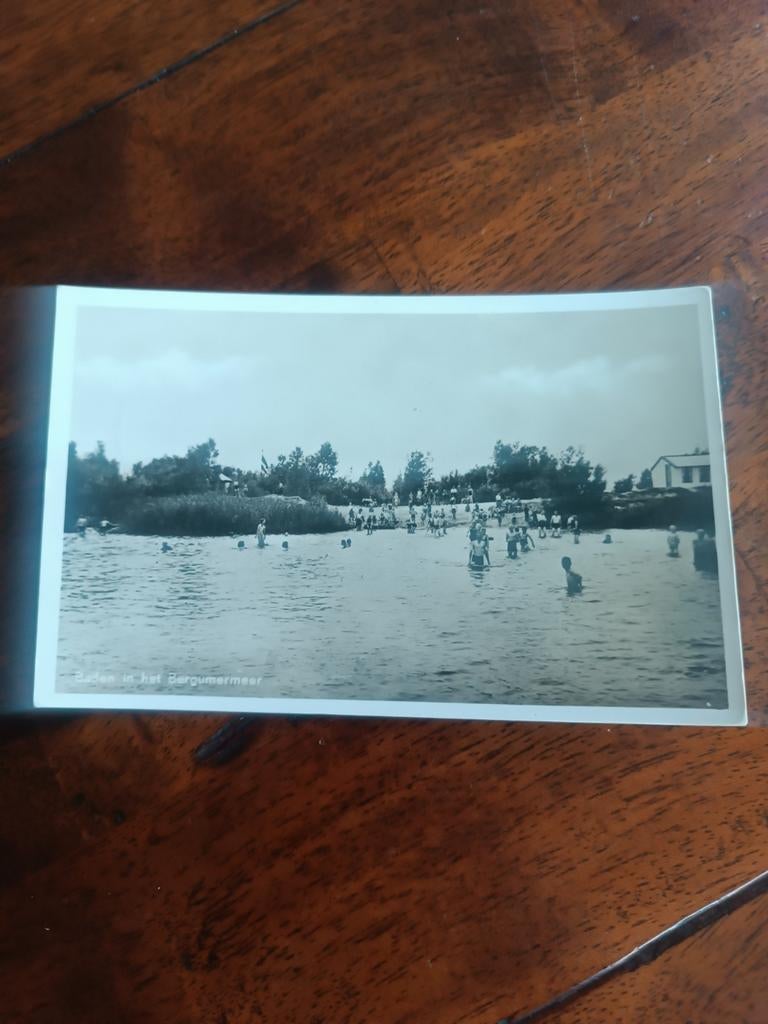 Suameer      Baden in het bergumermeer, Verzamelen, Ophalen of Verzenden, Voor 1920, Noord-Holland