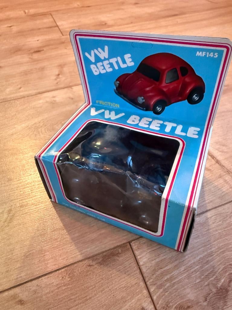 Vintage tin Volkswagen Beetle friction auto, Ophalen of Verzenden, Gebruikt, Auto