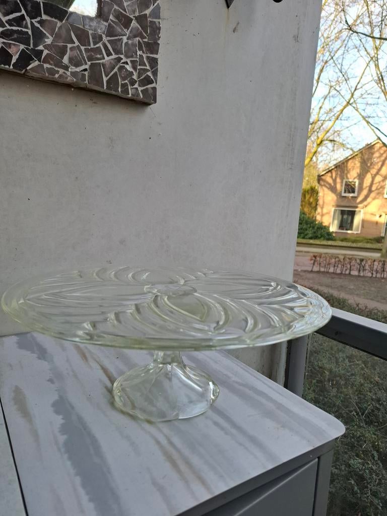 Glazen Taartplateau, Ophalen of Verzenden, Nieuw