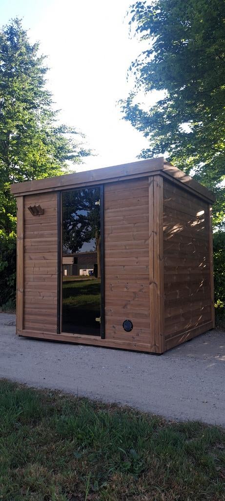 Thermohout 220x200 cm sauna massief hout voor binnen-buiten, Ophalen, Fins of Traditioneel, Wellnessandgarden, Info@leisure-wellness-group.com
