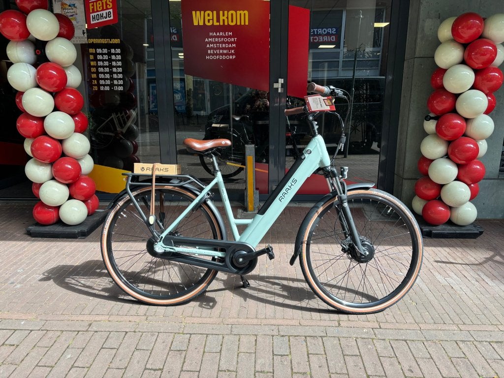 Fietshokje Raaks: Raaks Belton Mint Groen E-Bike Nieuw!!, Fietsen en Brommers, Niet ingevuld, Nieuw, 51 tot 55 cm, 50 km per accu of meer