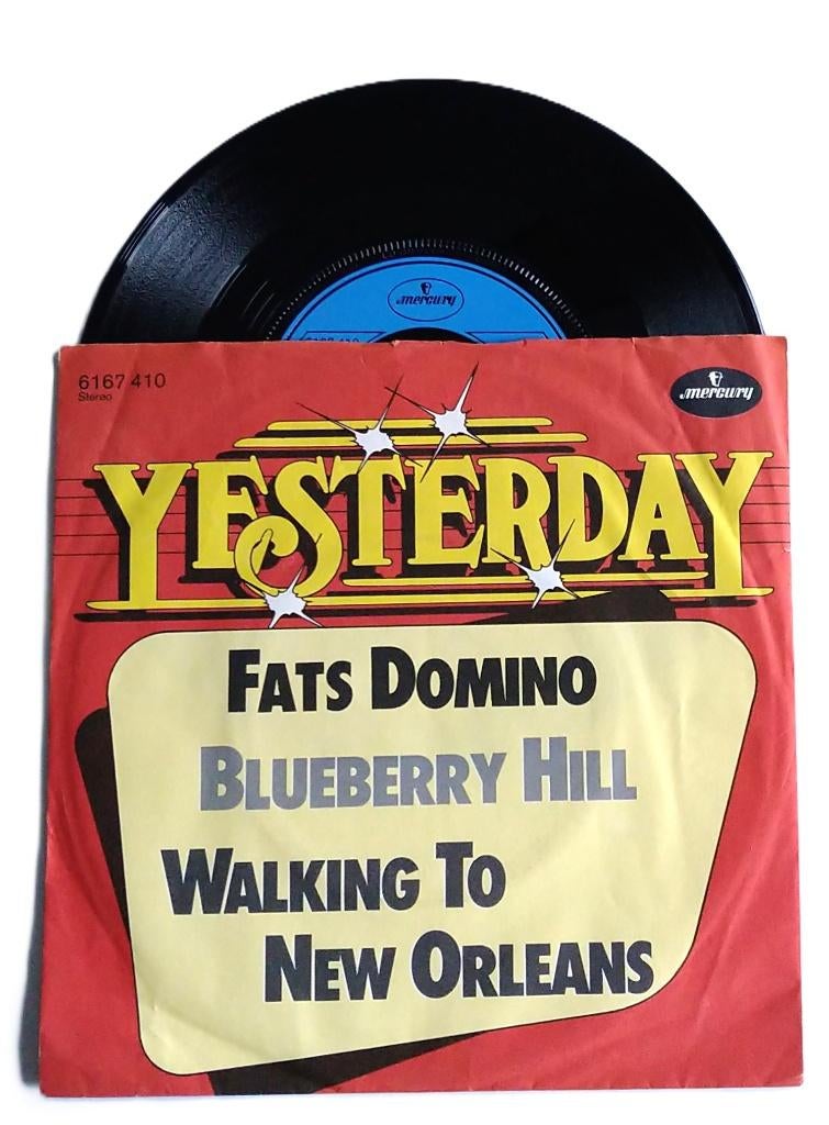 Fats Domino - Live: Blueberry hill / Walking to new (DE1967), Cd's en Dvd's, Vinyl Singles, Verzenden, 7 inch, Single, Zo goed als nieuw