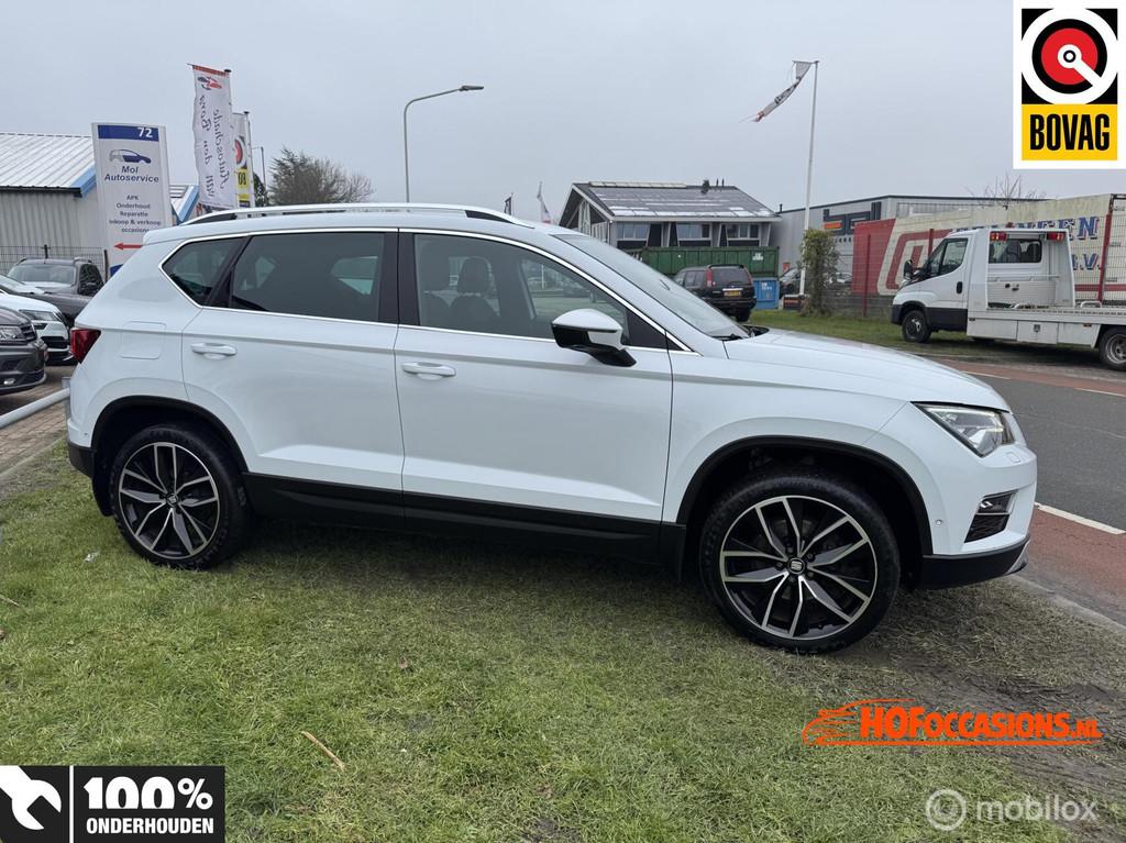 Seat Ateca 1.4 EcoTSI Xcellence iDRIVE Vol opties, Auto's, Gebruikt, Ateca, Wit, 19 km/l