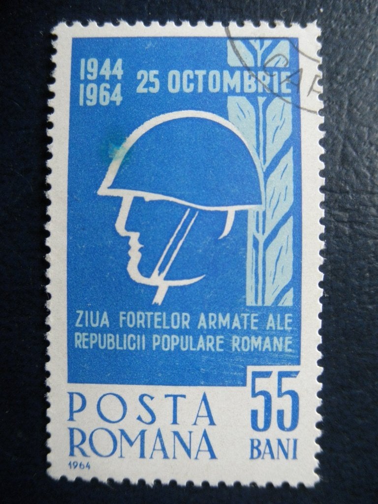 Postzegels Roemenië 1964 dag v/h leger, soldaten - cw. 0,50., Ophalen of Verzenden, Overige landen, Gestempeld