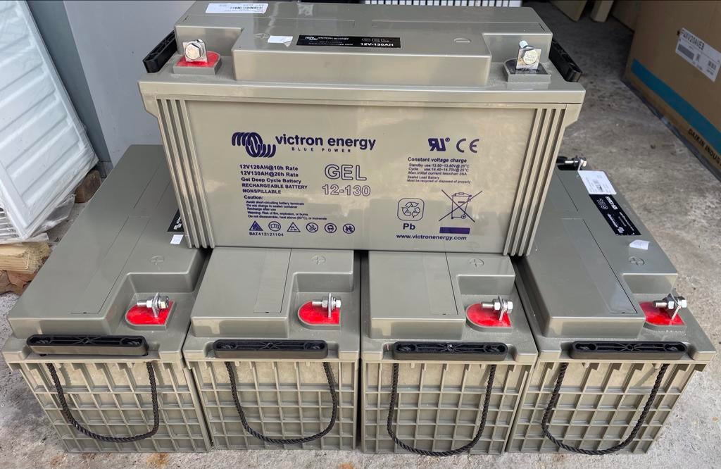 Victron Energy GEL Accu 12V 130Ah - 5 stuks, Auto-onderdelen, Accu's en Toebehoren, Ophalen, Nieuw
