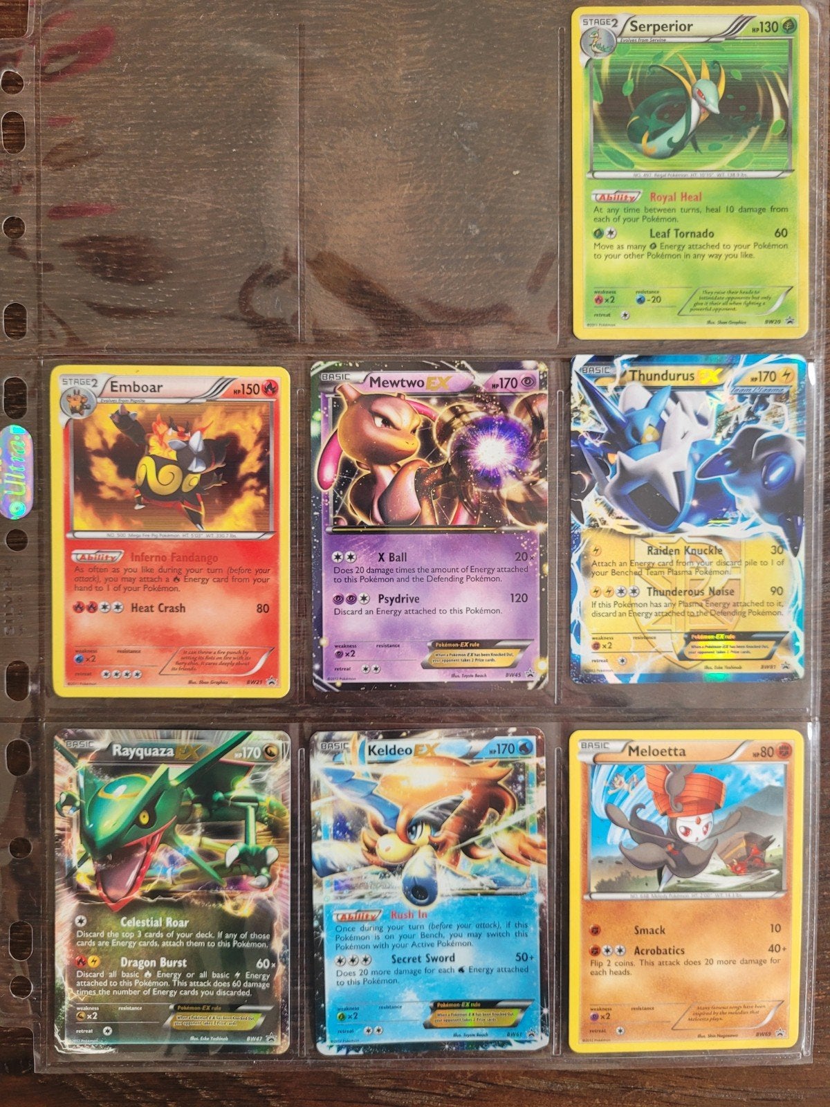 7 Pokemon Black & White Promo kaarten, Ophalen of Verzenden, Zo goed als nieuw, Meerdere kaarten, Foil
