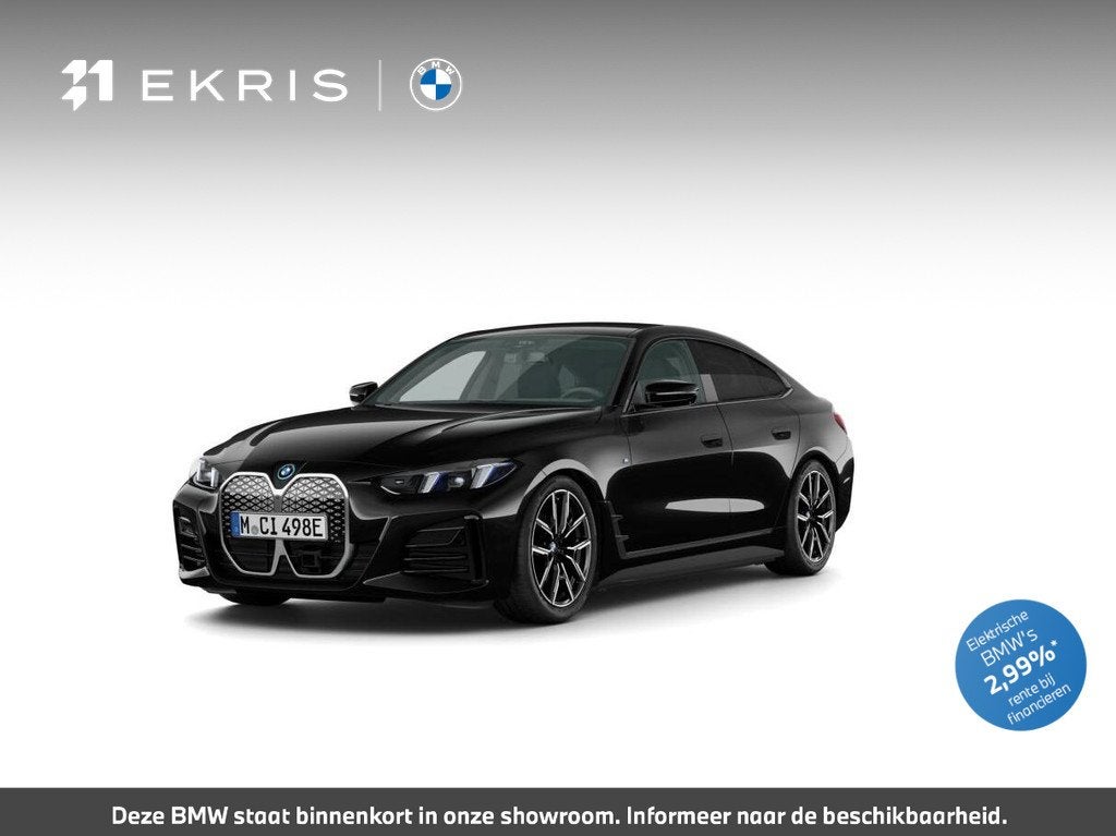 BMW i4 eDrive35 | SoH 100% | M Sport Edition | M Sportpakket, Auto's, BMW, Zwart, Zwart, 286 pk, 420 min