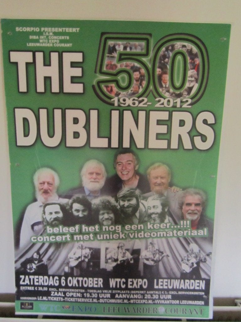 Poster Europese tour van de Dubliners in Leeuwarden 2012, Ophalen, Muziek