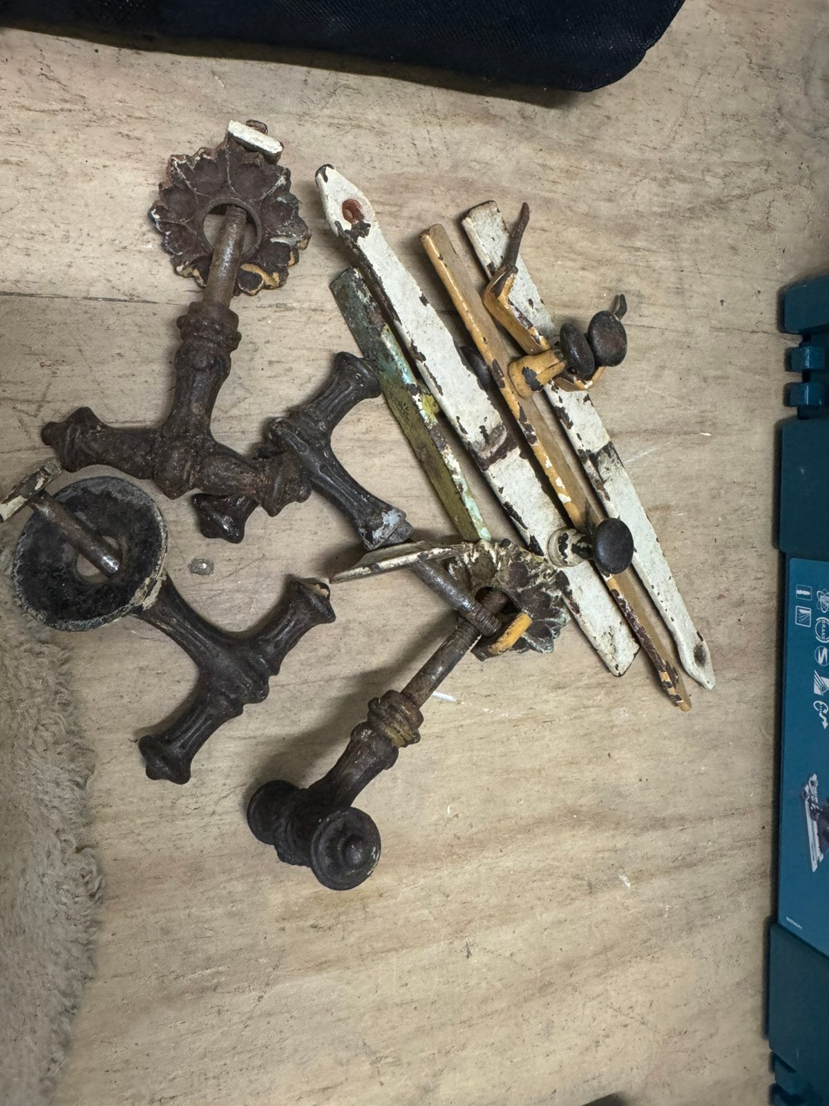 Oude klink sets, Ophalen, Gebruikt, IJzer, Klink of Kruk
