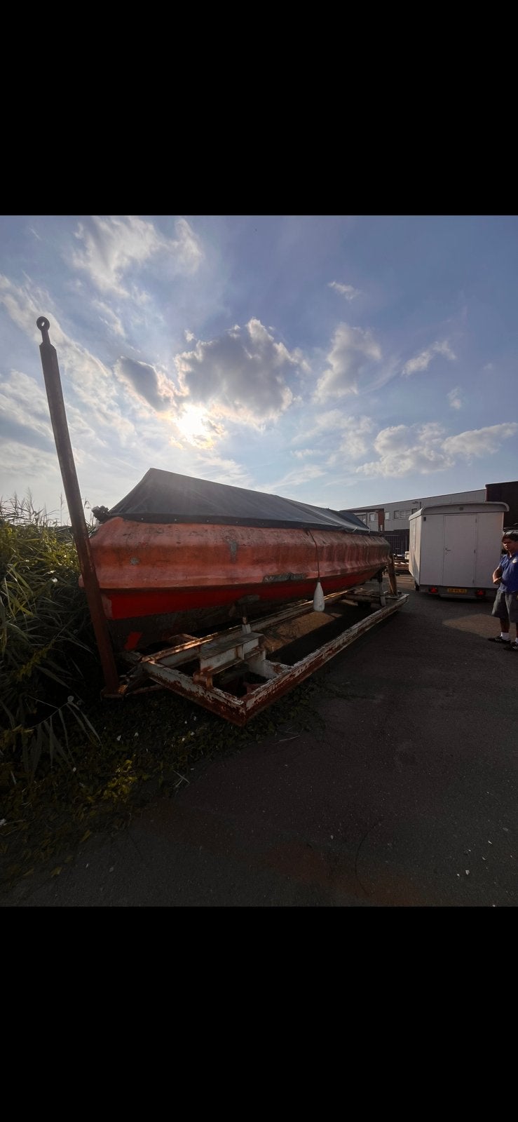 Ex-reddingssloep, Watersport en Boten, 3 m, 9 m, Binnenboordmotor, Diesel