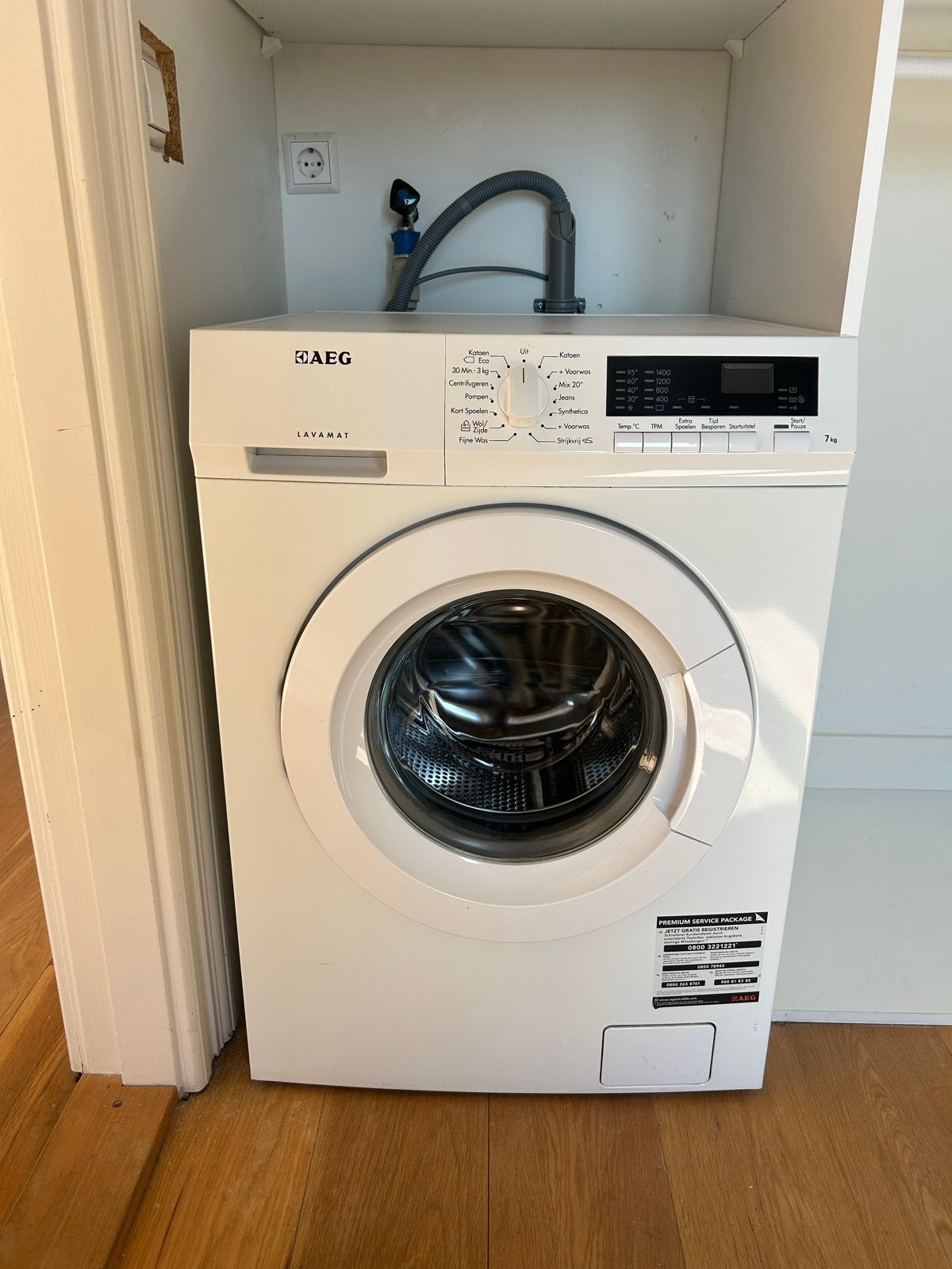 AEG Lavamat 7kg Wasmachine, Witgoed en Apparatuur, Wasmachines, Zo goed als nieuw, Voorlader, 6 tot 8 kg, 85 tot 90 cm, Minder dan 1200 toeren