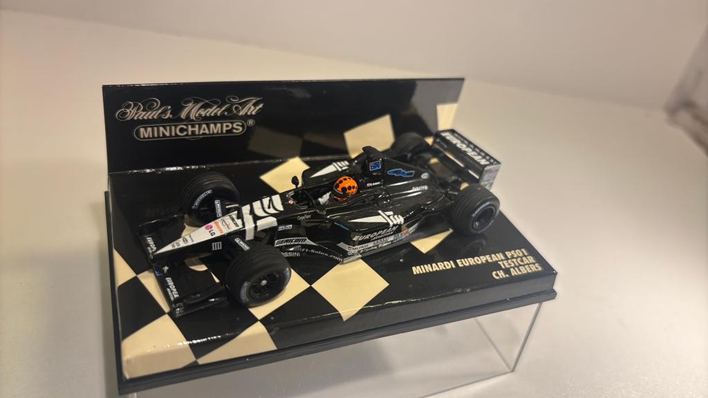 F1 minardi ps01 testcar ch. albers minichamps 1.43