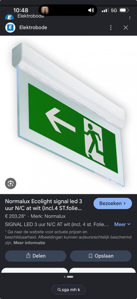 Noodverlichting, Doe-het-zelf en Verbouw, Bouwverlichting, Ophalen of Verzenden