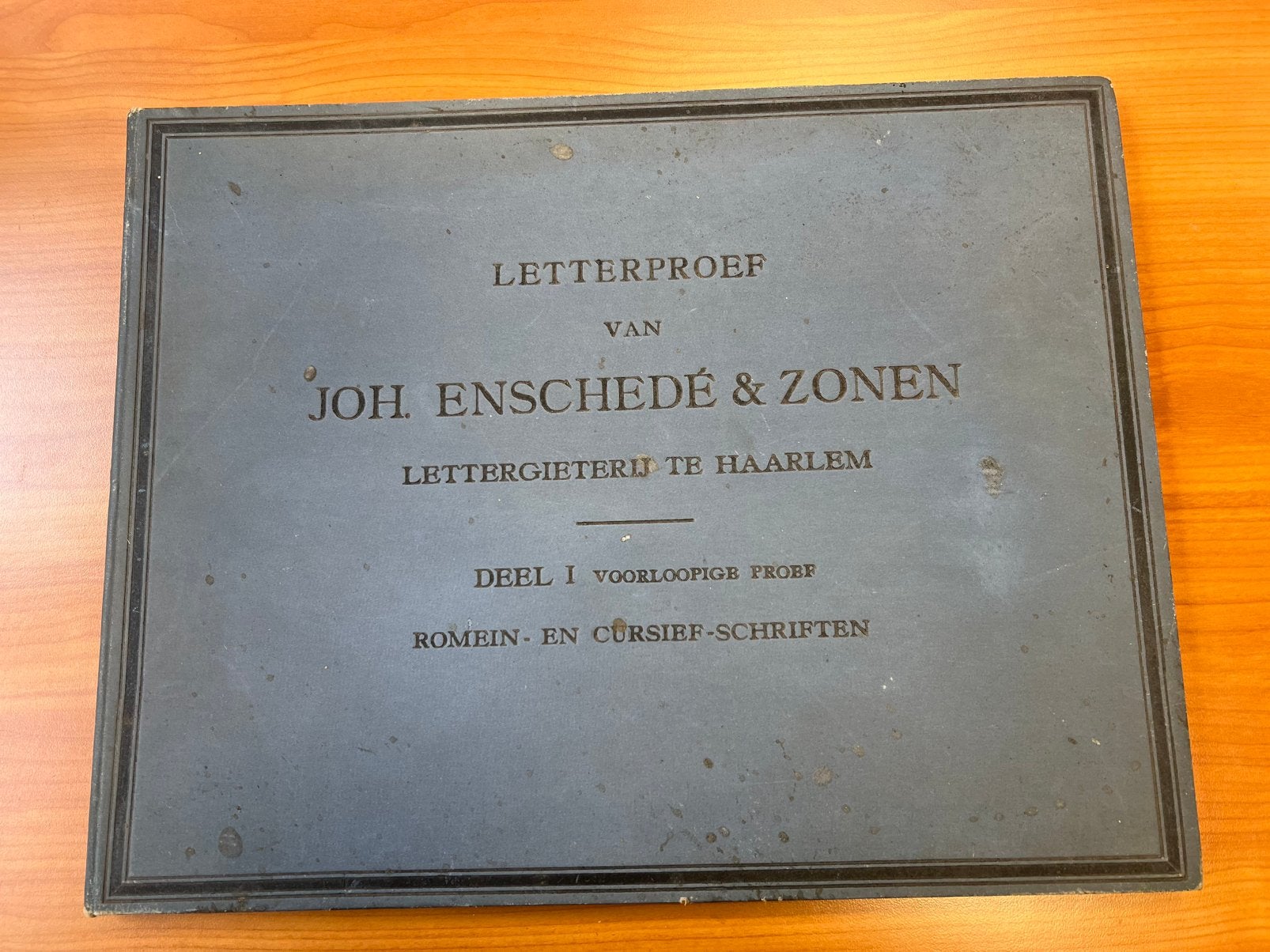 Uniek Boek LETTERPROEF 1895 Joh. Enschedé & Zonen Haarlem, Ophalen of Verzenden, Gelezen, Nederland