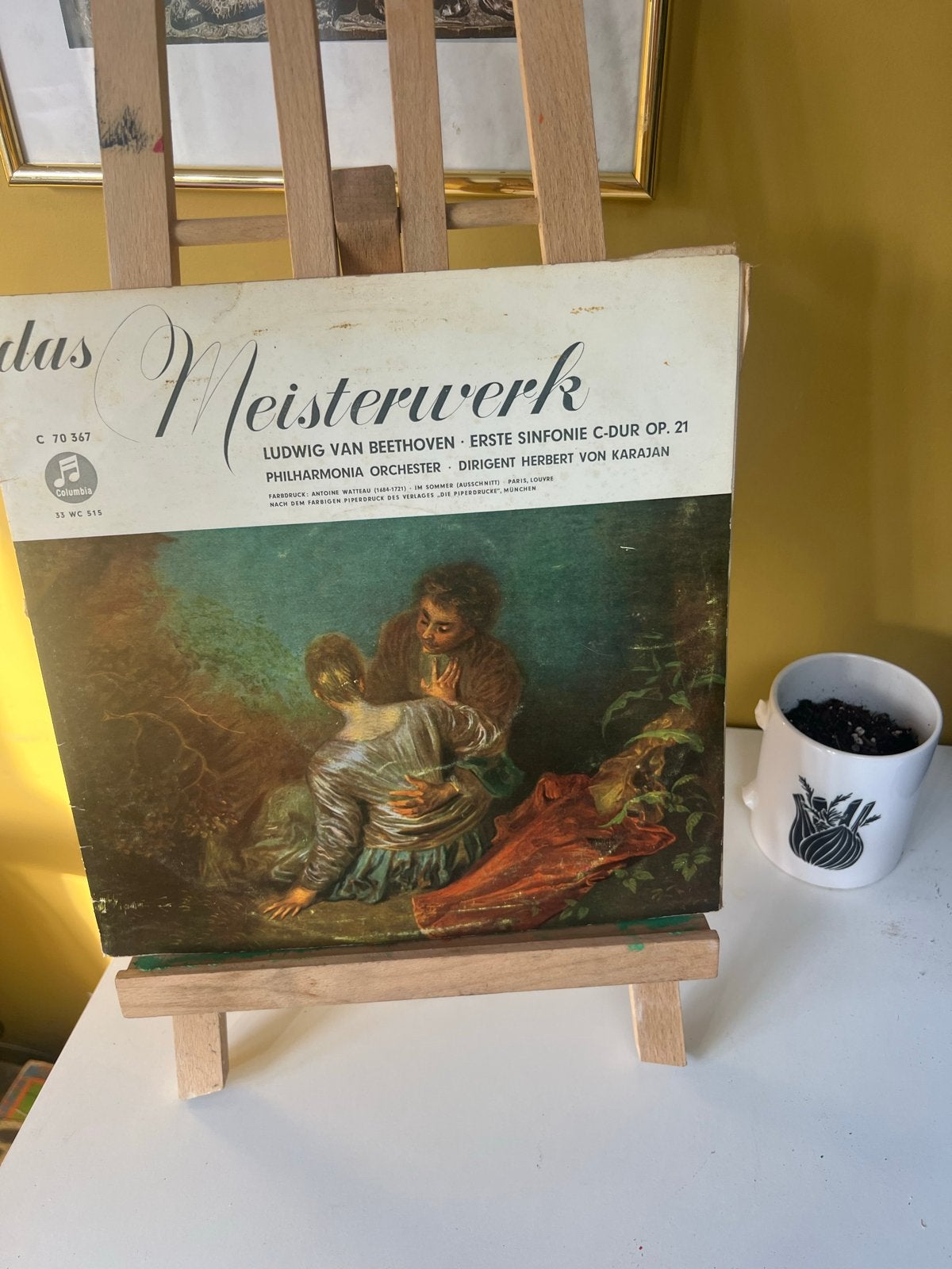 Beethoven: Eerste Symfonie C-Dur Op. 21 - Karajan LP, Gebruikt, Symfonie, Ophalen of Verzenden, Classicisme