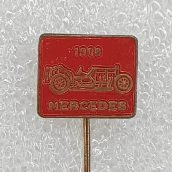 SP0412 Speldje Mercedes 1908 rood, Ophalen of Verzenden, Gebruikt
