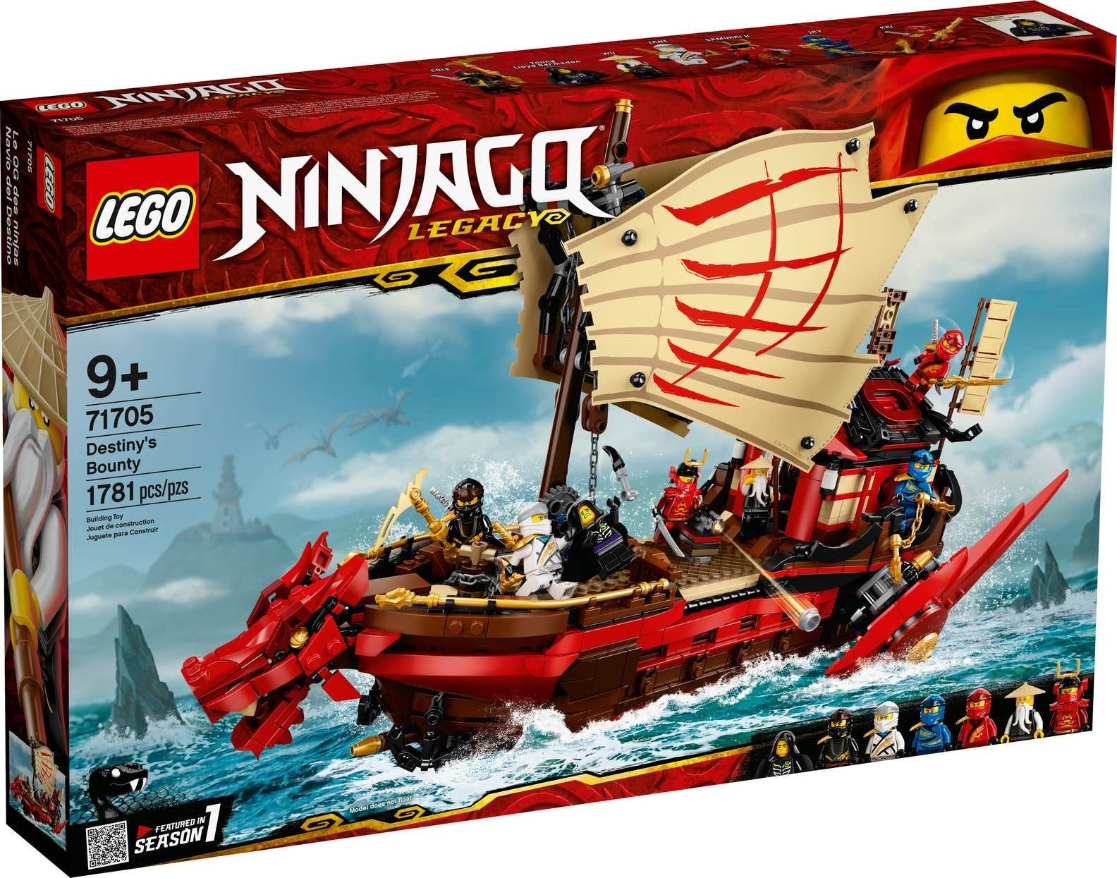LEGO Ninjago Legacy Destiny's Bounty 71705, Ophalen, Nieuw