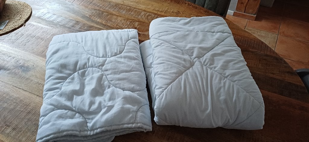 Ledikant dekbedden, 135 cm, Zo goed als nieuw, Wit, Deken