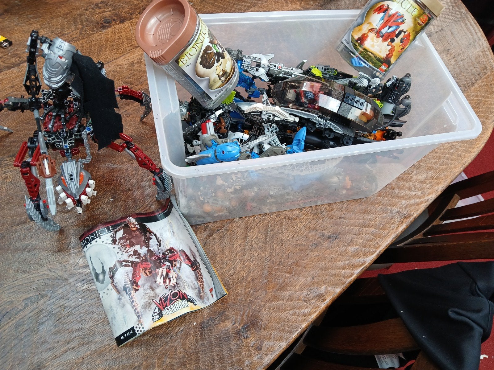 Lego bionicle, Ophalen