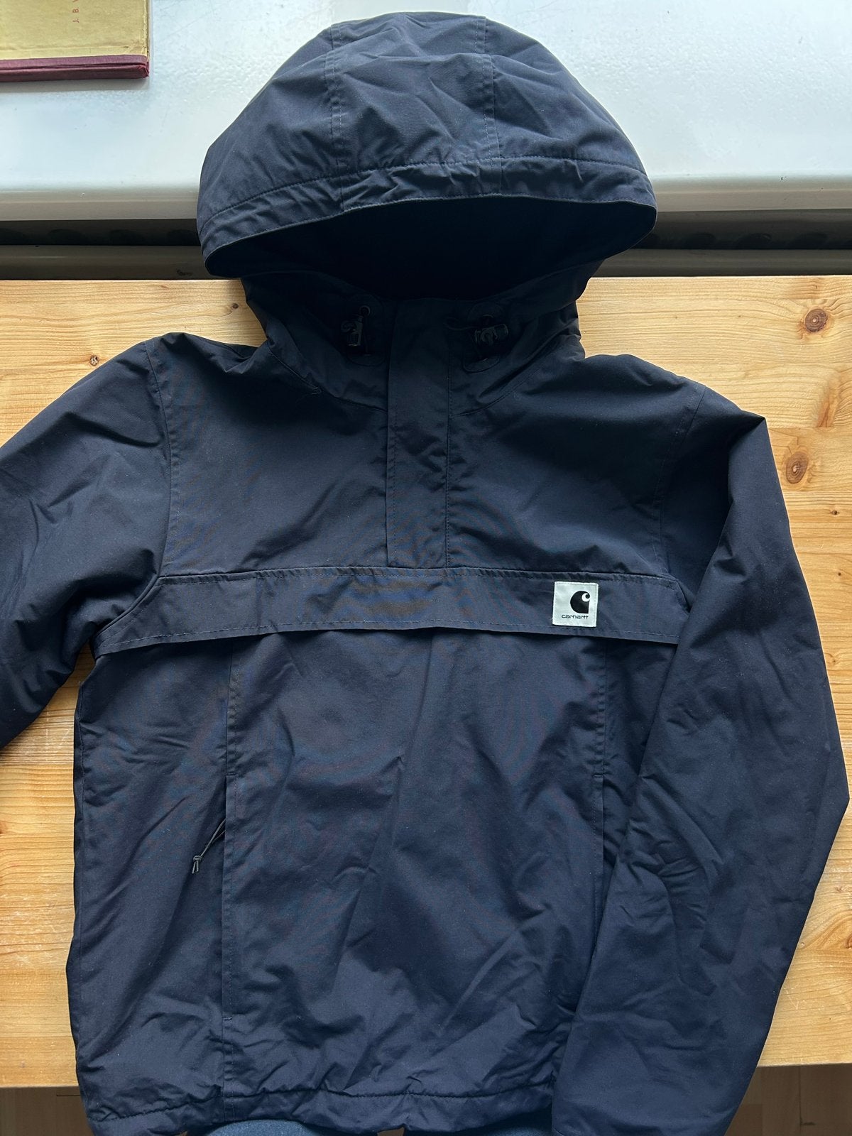 Carhartt WIP Nimbus Pullover Jas Zwart Maat XS, Ophalen of Verzenden, Gedragen, Maat 34 (XS) of kleiner, Zwart