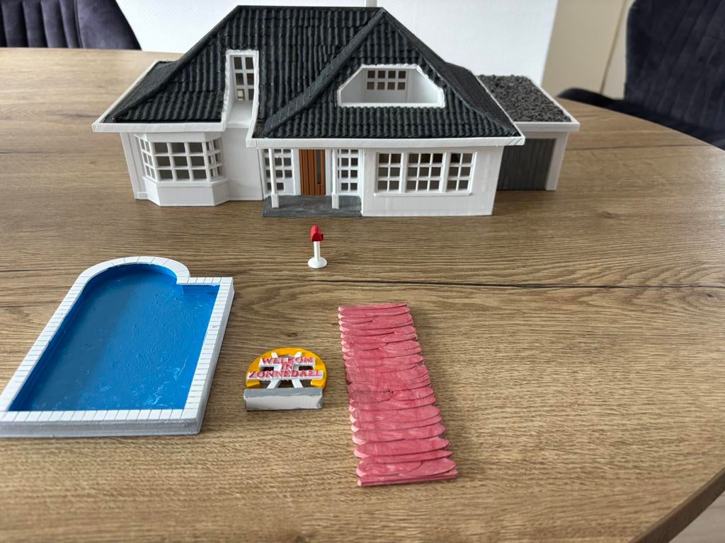 Flodder huis schaal 1.43, Ophalen of Verzenden, Zo goed als nieuw, Auto, Overige merken