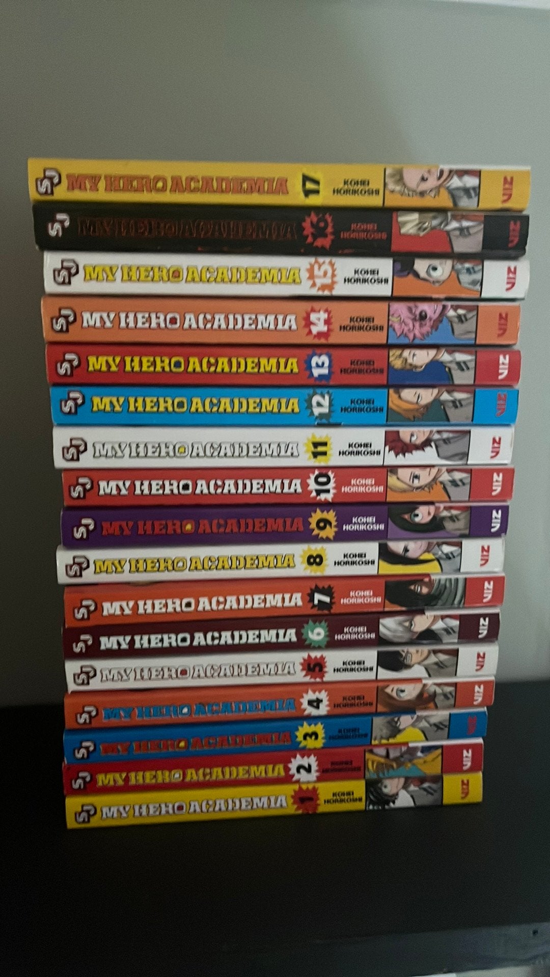 My hero academie vol 1-17, Boeken, Strips | Comics, Meerdere comics, Ophalen of Verzenden, Gelezen, Japan (Manga)