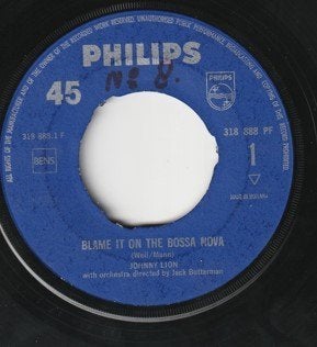 Johnny Lion - Blame It On The Bossa Nova- Nederbeat 1963, Ophalen, Gebruikt, Pop