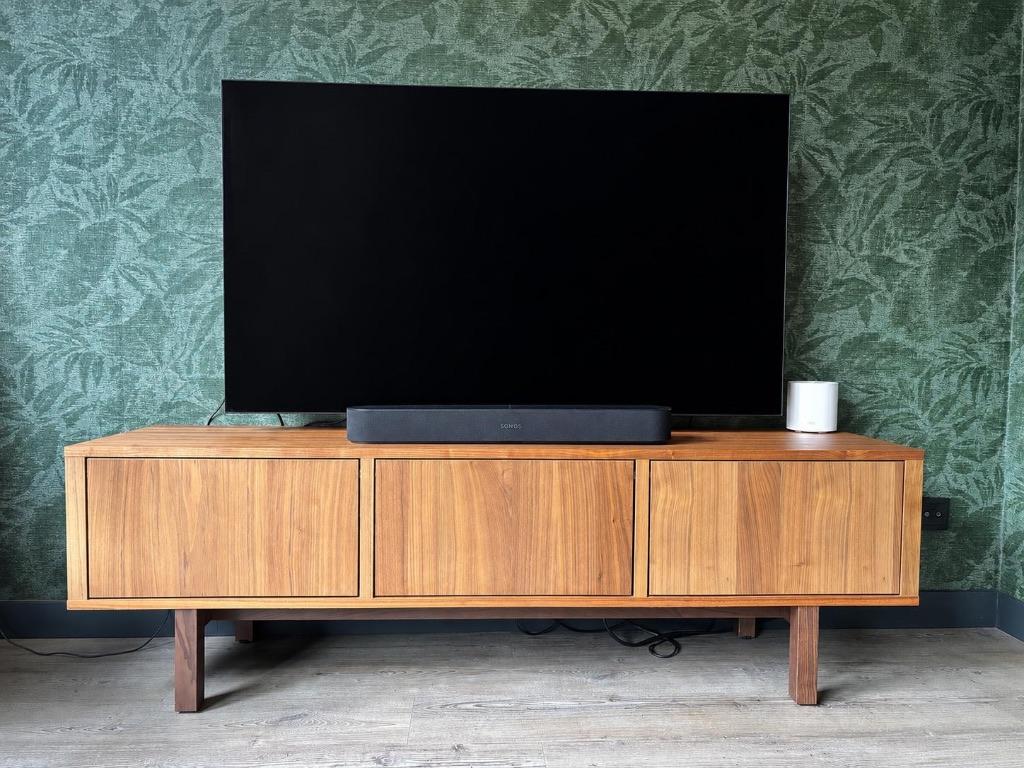 Ikea Stockholm tv-meubel walnootfineer, Ophalen, Gebruikt, 150 tot 200 cm, Minder dan 100 cm