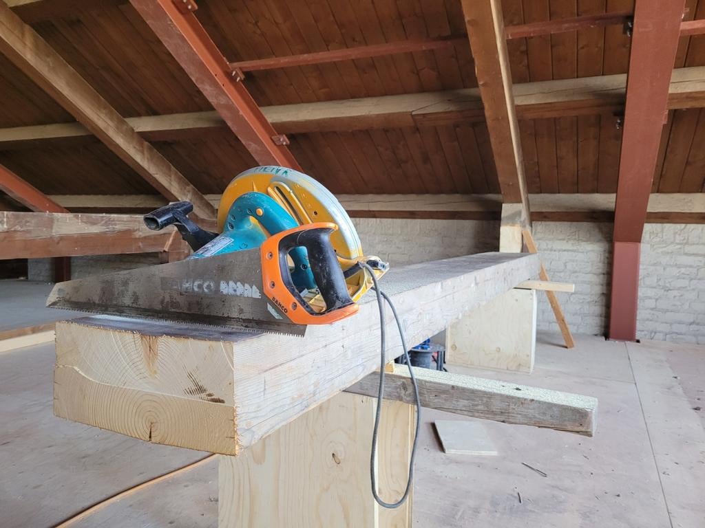 Balken div. Afmetingen €18m1, Doe-het-zelf en Verbouw, Hout en Planken, Ophalen, Gebruikt, Eiken, Balk