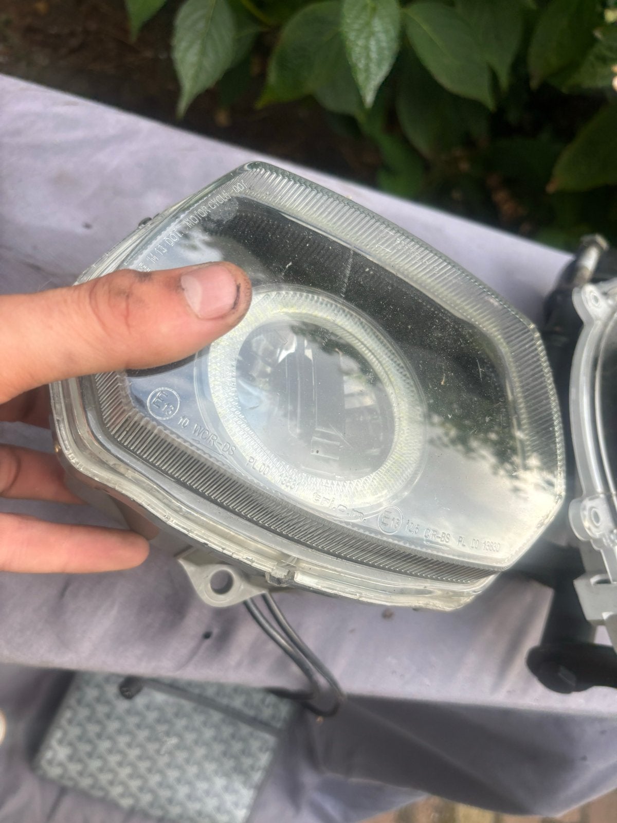 Vespa Sprint Koplamp met LED-ring, Fietsen en Brommers, Brommeronderdelen | Scooters, Ophalen of Verzenden, Gebruikt, Koplamp