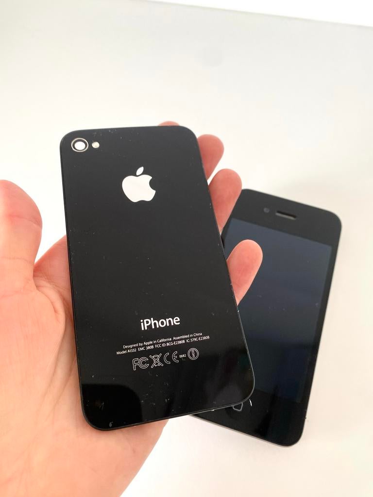 iPhone 4 Zwart - Gebruikt - onderdelen, Telecommunicatie, Mobiele telefoons | Apple iPhone, Gebruikt, 16 GB, Zwart, Ophalen of Verzenden