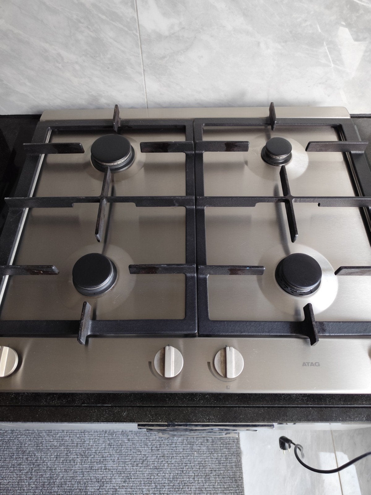 ATAG HG611AA1B/A2 Gasfornuis - RVS, 4 kookzones, Gebruikt, Inbouw, Gas, 4 kookzones
