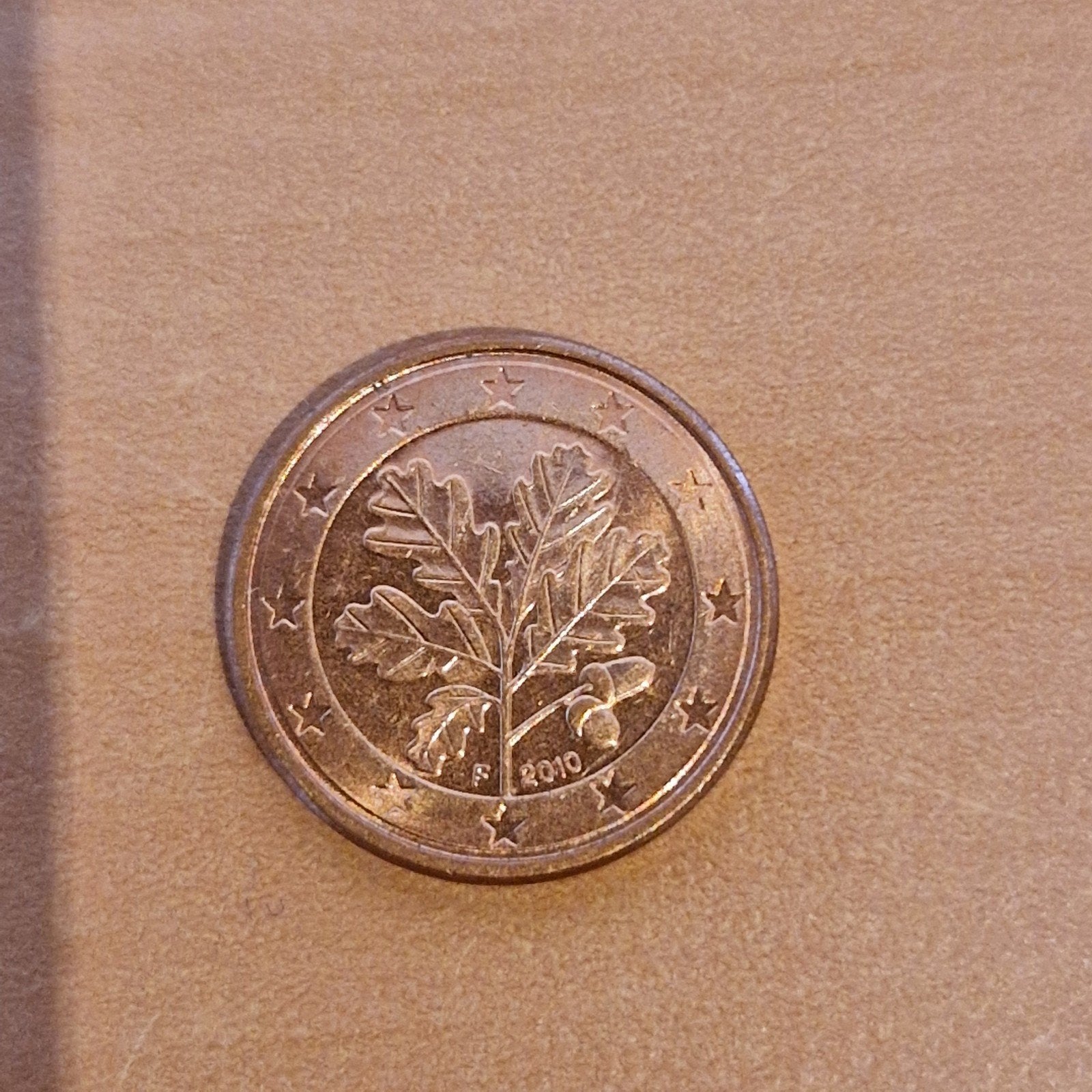 1 eurocent 2010 letter F, Postzegels en Munten, Munten | Europa | Euromunten, Ophalen of Verzenden, Duitsland, 1 cent, Losse munt