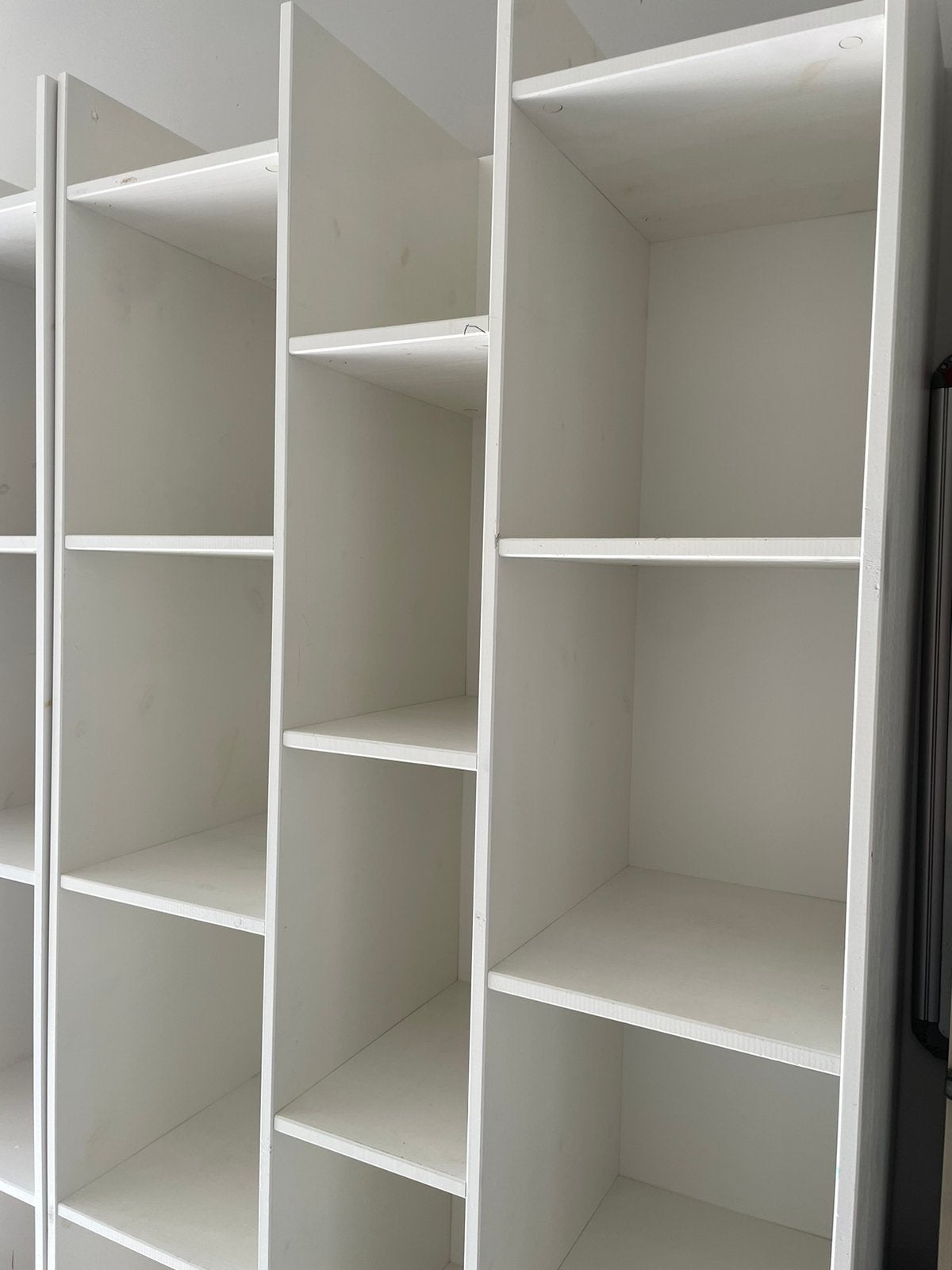 2x WOOOD Expand Vakkenkast / Room devider Wit Grenen, Huis en Inrichting, Ophalen, Met plank(en), Gebruikt, 50 tot 100 cm