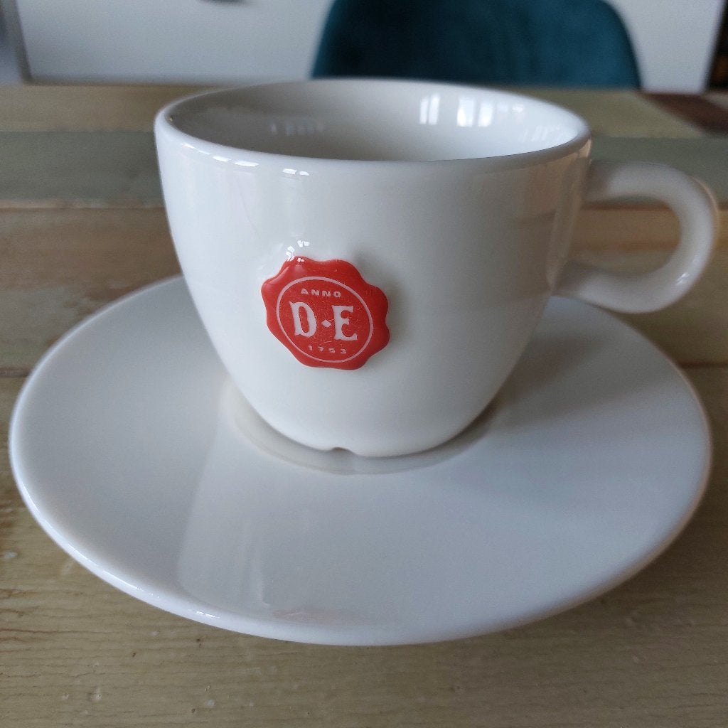 6 brede kop en schotels van Douwe Egberts NIEUW, Ophalen, Nieuw, Overige stijlen, Kop(pen) en/of Schotel(s)