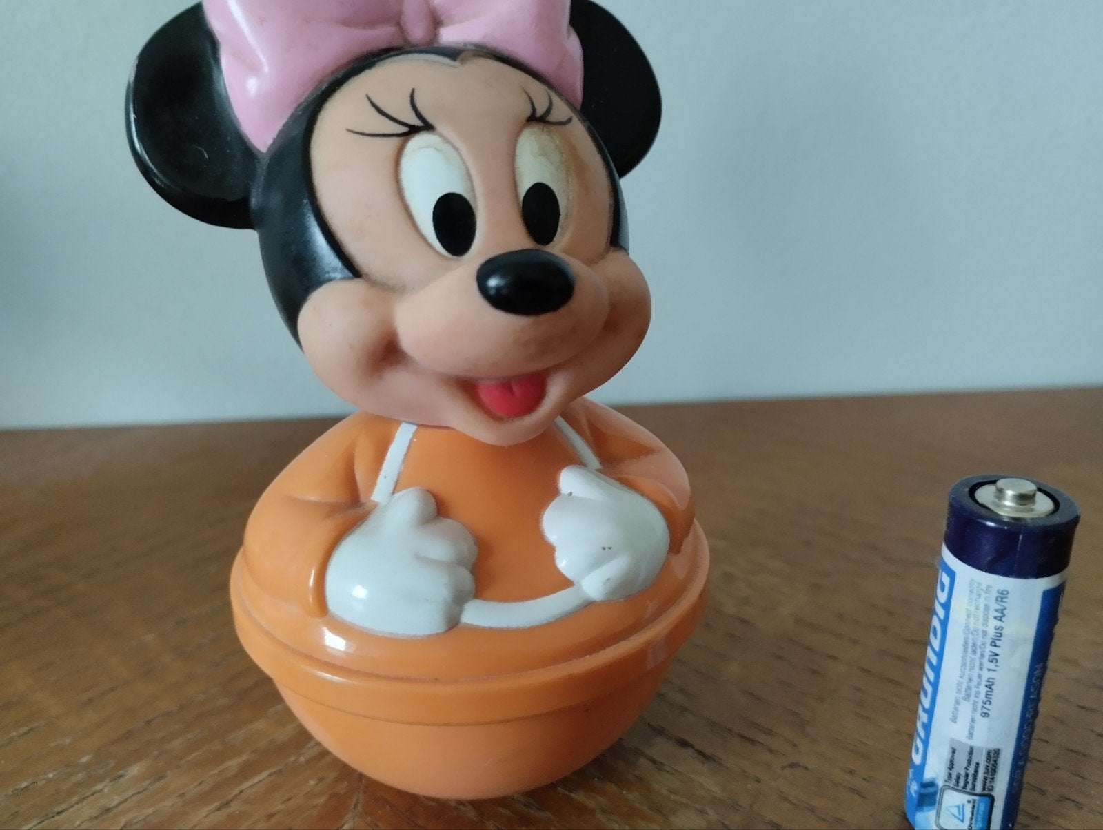Vintage Minnie Mouse tuimelaar, Ophalen of Verzenden, Mickey Mouse, Zo goed als nieuw, Beeldje of Figuurtje