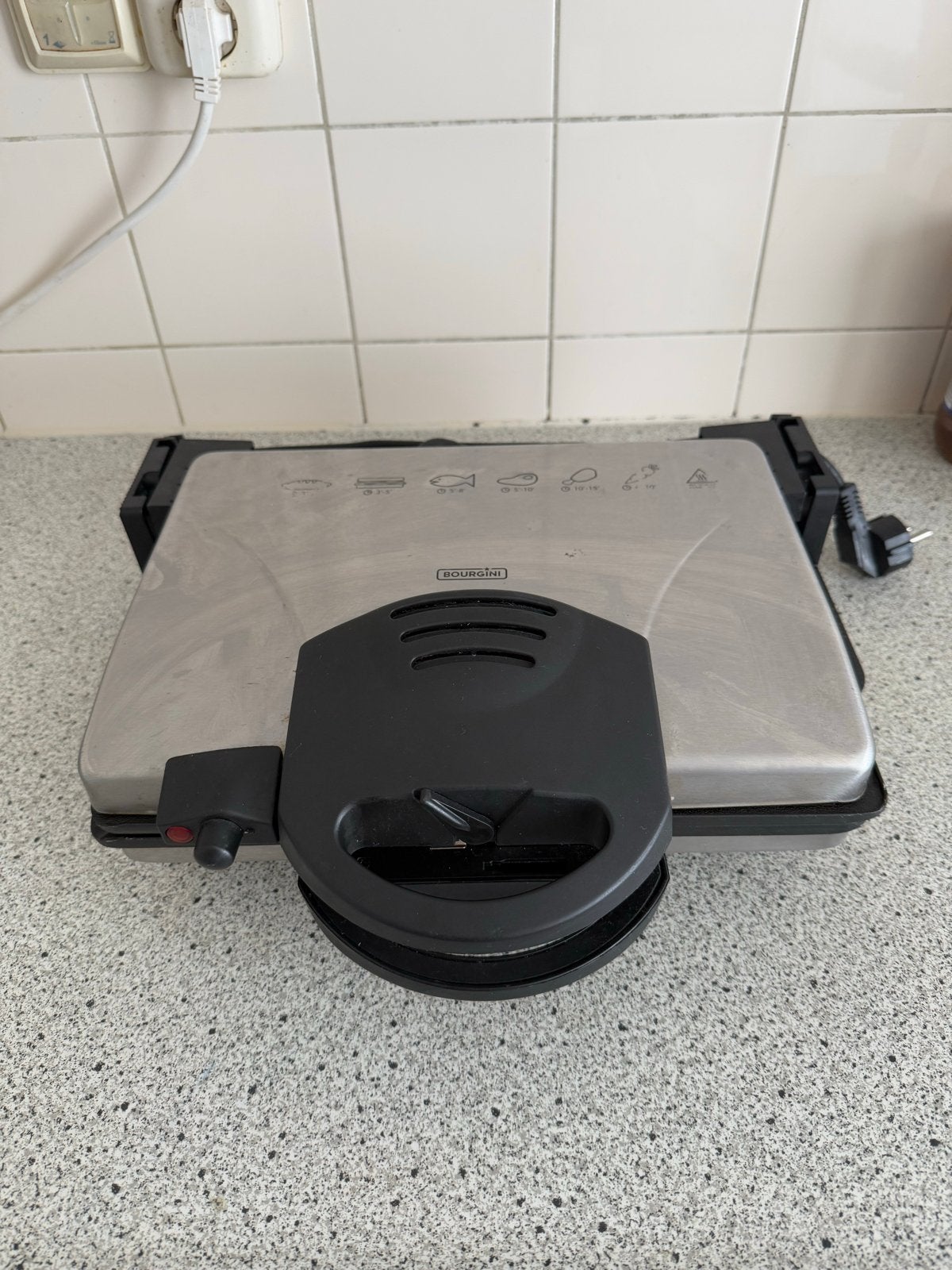 Bourgini Grill/Tosti-apparaat 1900W - Zo goed als nieuw, Ophalen, Zo goed als nieuw