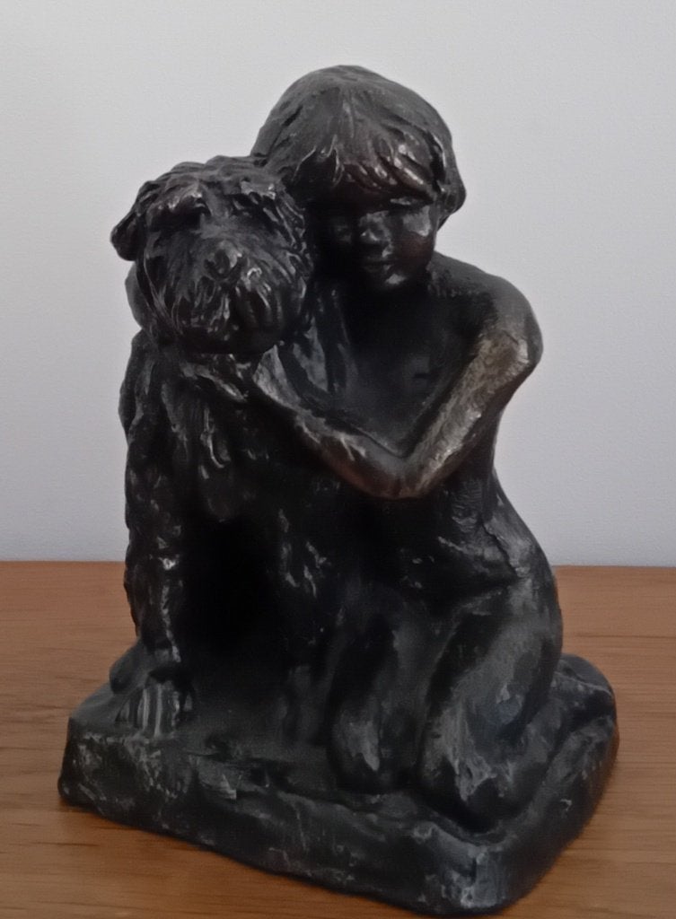 Bronzen beeldje (hond), Verzamelen, Beelden en Beeldjes, Ophalen of Verzenden, Nieuw, Dier