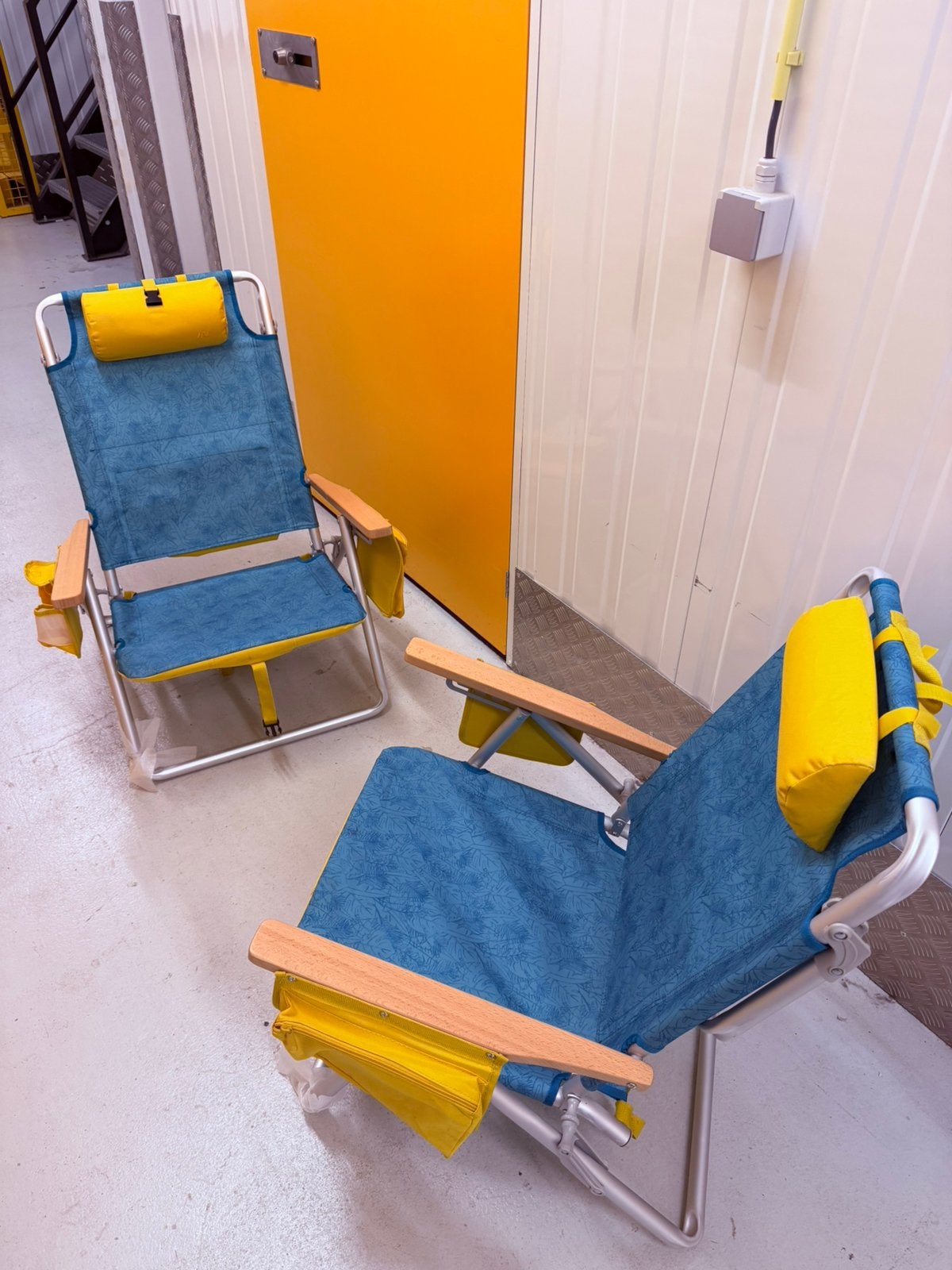 2x ANWB Human Nature Rimini Strandstoelen TWV€180, Tuin en Terras, Ophalen, Zo goed als nieuw, Aluminium, Verstelbaar