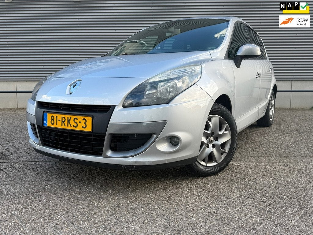 Renault Scénic 2.0 Dynamique, Auto's, Renault, Euro 5, Stof, Zwart, 4 cilinders