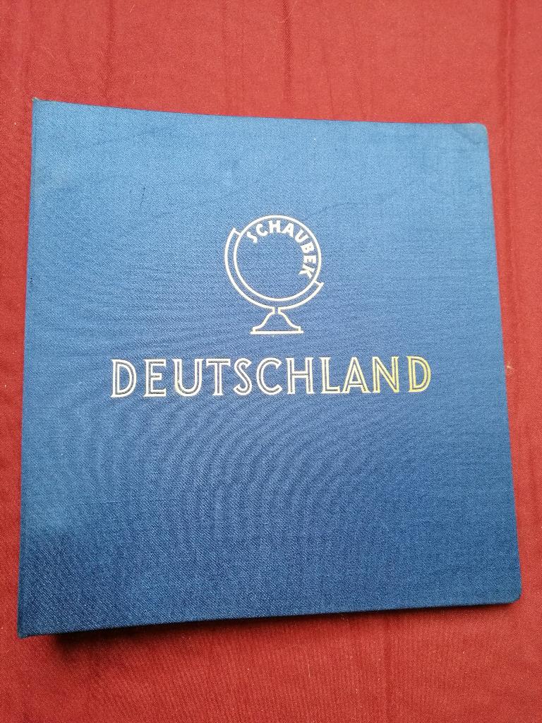 Schaubek Album Duitsland (leeg) met reserve zwarte vensters, Ophalen of Verzenden, Verzamelalbum