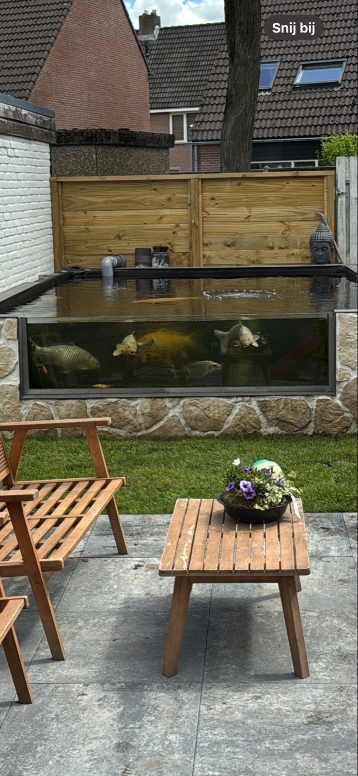 Vijver raam, Tuin en Terras, Vijvers, Ophalen of Verzenden, Gebruikt