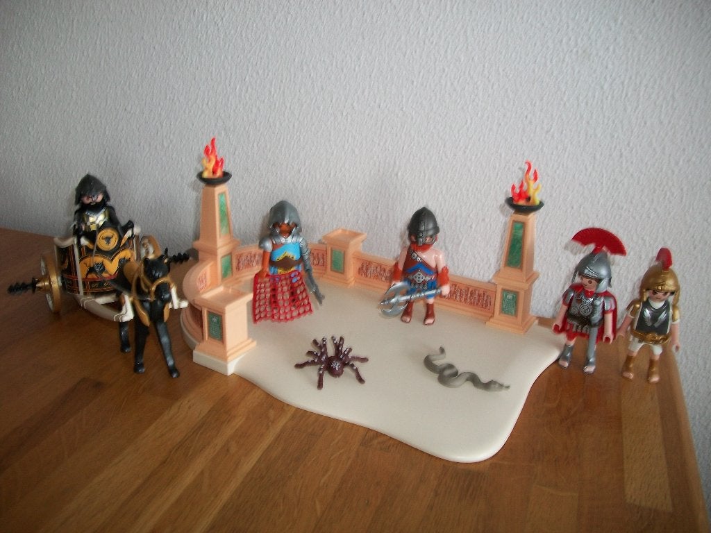 Strijdwagen met romeinen, strijders in kleine arena, Kinderen en Baby's, Speelgoed | Playmobil, Ophalen of Verzenden, Nieuw, Historisch