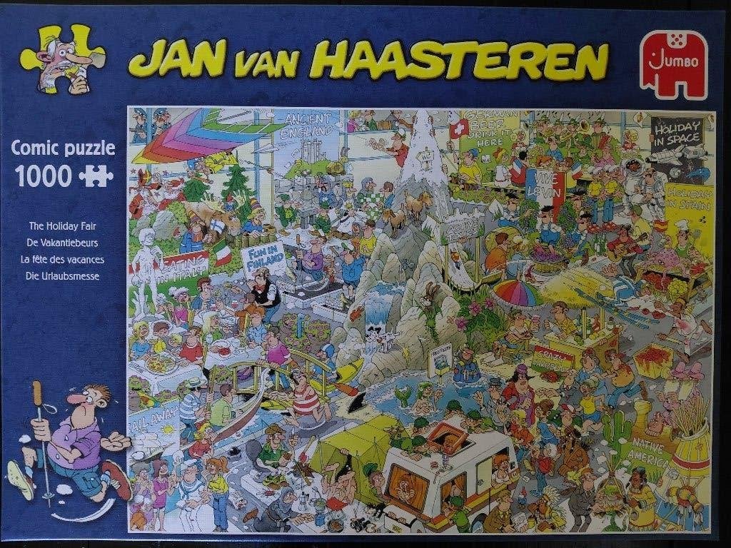 Jan van Haasteren De Vakantiebeurs 1000 stukjes, Ophalen of Verzenden, 500 t/m 1500 stukjes, Zo goed als nieuw, Legpuzzel